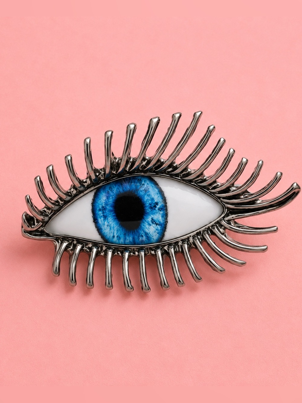 Art Deco Blue Eyes Statement Brooch